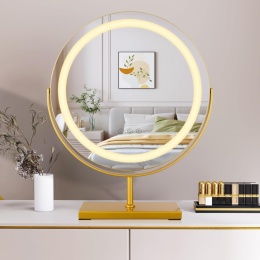MantoLite Lusterko kosmetyczne z oświetleniem LED, 40 cm, z 3 trybami