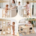 Montessori Wieża edukacyjna dla dzieci od 1 roku życia, 4 w 1