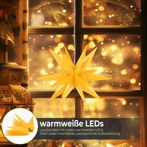 OVILUM Świecąca gwiazda 3D z oświetleniem LED 100 cm