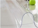 Okrągły Przeźroczysty Obrus PVC Wodoodporny Trwały Wytrzymały 130 cm