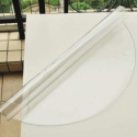 Okrągły Przeźroczysty Obrus PVC Wodoodporny Trwały Wytrzymały 130 cm
