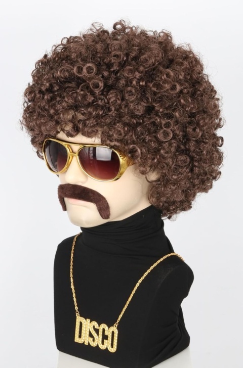 PERUKA AFRO CZARNE WŁOSY KRĘCONE LOKI NA PRZEBRANIE ZABAWĘ IMPREZĘ PARTY
