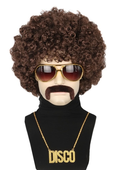 PERUKA AFRO CZARNE WŁOSY KRĘCONE LOKI NA PRZEBRANIE ZABAWĘ IMPREZĘ PARTY