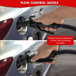 Pompa przelewowa do kanistra elektrycznego, pompa transferowa cieczy z wężem i dyszą
