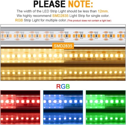 Profil aluminiowy LED, 6 x 1 m, listwa LED
