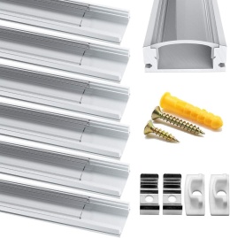Profil aluminiowy LED, 6 x 1 m, listwa LED