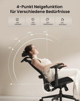 ProtoArc EC200 ergonomiczne krzesło biurowe, z regulacją #N