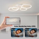 Lampa sufitowa LED, ściemniana, 40-60 W, 100 cm