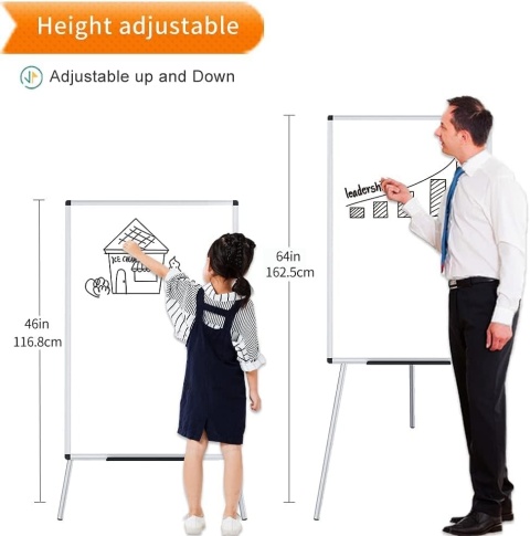 TABLICA MAGNETYCZNA 60x90 SUCHOŚCIERALNA DO PREZENTACJI AKCESORIA FLIPCHART