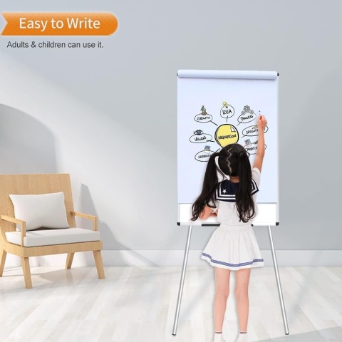 TABLICA MAGNETYCZNA 60x90 SUCHOŚCIERALNA DO PREZENTACJI AKCESORIA FLIPCHART