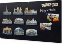 Tablica magnetyczna 60 x 90 cm, czarna, matowa: duża ściana magnetyczna, metalowa