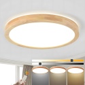 WayLuoung LED Drewniana Lampa Sufitowa 60cm 3K-6K Ściemniania pilot