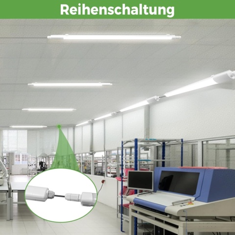zemty Lampa sufitowa LED,120 cm, 3000 K/4000 K/6500 K, 36 W, 3960 lm