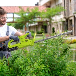 AKUMULATOROWE ELEKTRYCZNE NOŻYCE DO ŻYWOPŁOTU 50CM 750W VOERJIA 2xAKU