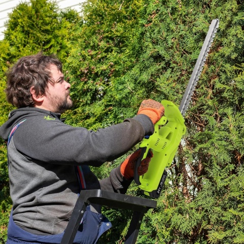 AKUMULATOROWE ELEKTRYCZNE NOŻYCE DO ŻYWOPŁOTU 50CM 750W VOERJIA 2xAKU