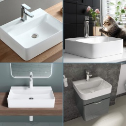 BIAŁA UMYWALKA ŁAZIENKOWA NABLATOWA MAGIC SELECT CERAMICZNA (47.5x36.5x13CM)