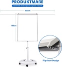 Flipchart Magnetyczny 70x100 Mobilny Tablica Magnetyczna na Kółkach