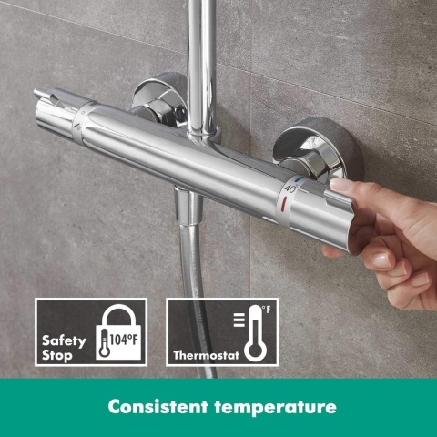 Hansgrohe Croma 160 Showerpipe System prysznicowy z ramieniem prysznicowym