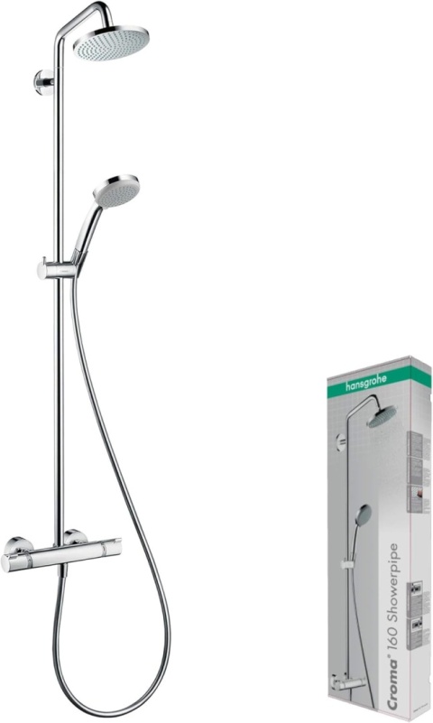 Hansgrohe Croma 160 Showerpipe System prysznicowy z ramieniem prysznicowym