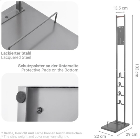 Italdos Uchwyt Organizer stojak do odkurzacza Dyson metalowy stabilny