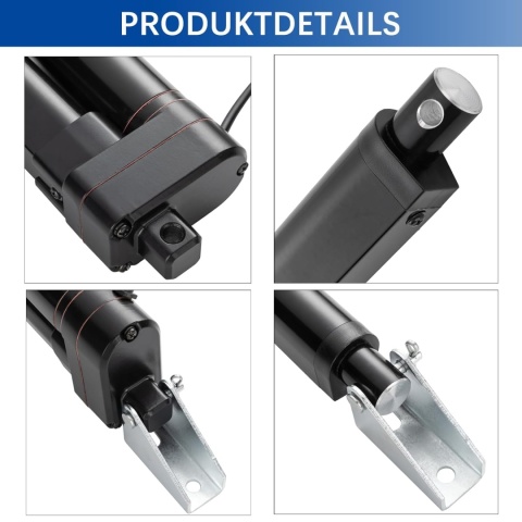Jvnvlki siłownik liniowy 12V 750mm 3000N IP65 5 mm/s z uchwytami automatyka