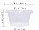 Kołnierz przeciw ślimakom Ø24 cm PET przezroczysty 15 sztuk