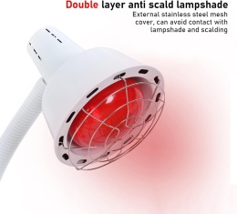LAMPA NA PODCZERWIEŃ ROZGRZEWAJĄCA LECZNICZA SOLUX MOCNA REGULOWANA 275W