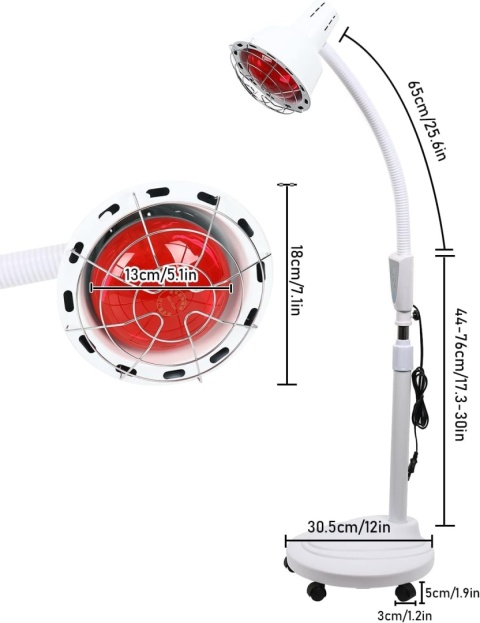 LAMPA NA PODCZERWIEŃ ROZGRZEWAJĄCA LECZNICZA SOLUX MOCNA REGULOWANA 275W