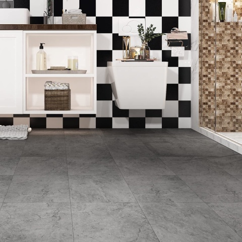 Livelynine 32 szt. płytki podłogowe samoprzylepne winylowe płytki podłogowe szare 30 x 30