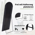 Lustro Koonmi stojące prostokąt rama metal 147 x 44 cm