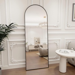 Lustro Koonmi stojące prostokąt rama metal 161 x 52 cm