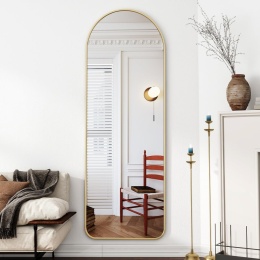 Lustro Koonmi stojące prostokąt rama metal 161 x 52 cm