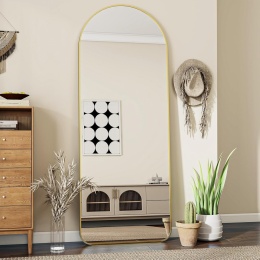 Lustro Koonmi stojące prostokąt rama metal 150 x 50 cm