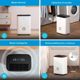 MIDEA Cichy osuszacz powietrza 20L do wewnątrz do 50 m2 zbiornik 3L