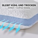 MKS Poduszka 80x80 - Ergonomiczna poduszka z pianką memory