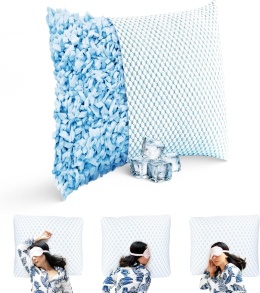 MKS Poduszka 80x80 - Ergonomiczna poduszka z pianką memory