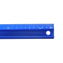 Metalowa linijka 80 cm, miarka metryczna, stop aluminium, antypoślizgowa