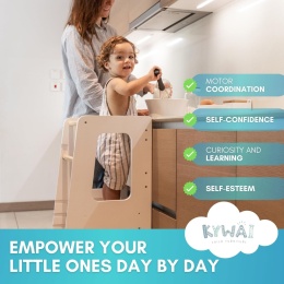 Montessori Wieża edukacyjna dla dzieci od 1 roku życia, 4 w 1