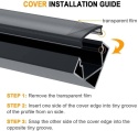 Profil LED, Aluminiowy 6 × 1 m, Kształt Litery V