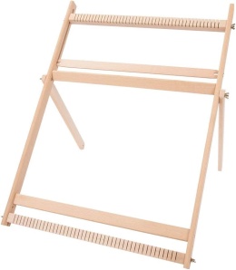 Regulowany stojak z prawdziwego drewna do tkania 70 * 50 * 3 cm