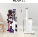 STOJAK DO ODKURZACZA DYSON V6 V7 V8 V10 V11 V12 V15 OKRĄGŁY STYLOWY biały