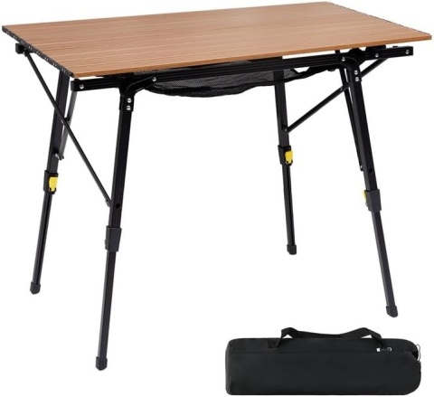 HollyHOME Składany stół kempingowy piknikowy kwadratowy 87 cm M1203