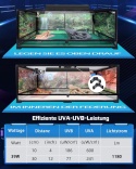 T5 UVB lampa terrarium, lampa dla gadów, 39 W, UVA UVB 10.0
