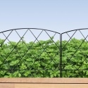 Thealyn dekoracyjny płot 61 cm x 61 cm, 5 paneli, 3 m metalowe ogrodzenie