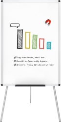 Uniwersalna tablica suchościeralna VIZ-PRO 90x60 cm na stojaku