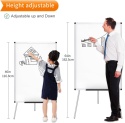 Uniwersalna tablica suchościeralna VIZ-PRO 90x60 cm na stojaku