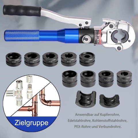 AMZCNC Hydrauliczne szczypce do zaciskania Ø12-28 mm miedziane