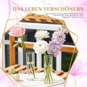 Der Rose 12 szt. cylindrycznych wazonów szklanych