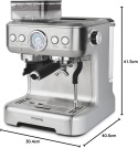 H.Koenig Ekspres do kawy z młynkiem EXPRO980, 2,7 l, zbiornik na ziarna