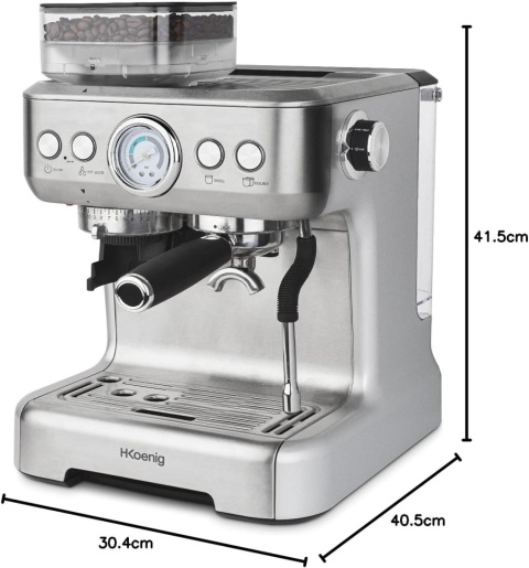 H.Koenig Ekspres do kawy z młynkiem EXPRO980, 2,7 l, zbiornik na ziarna
